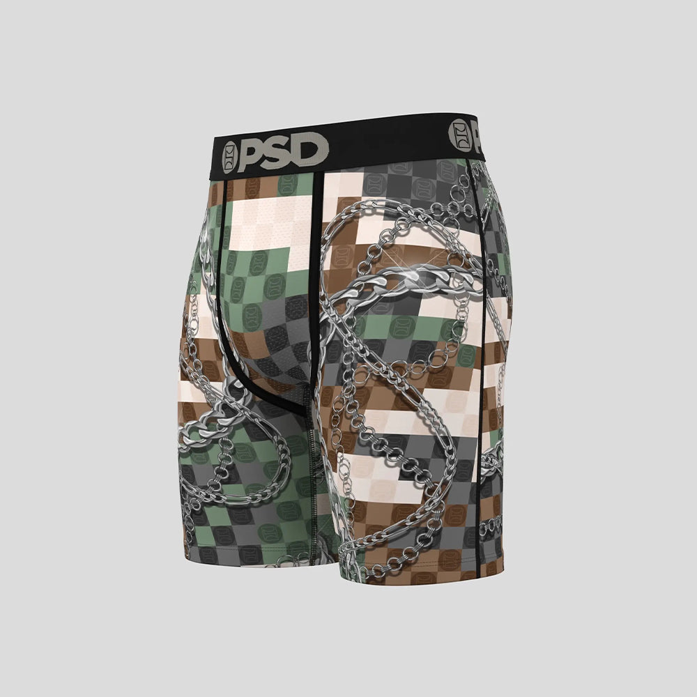 LUXURY-Flat Boxer Briefs-PSD Army-Black
