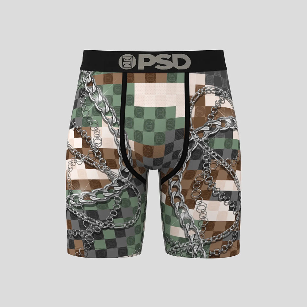 LUXURY-Flat Boxer Briefs-PSD Army-Black