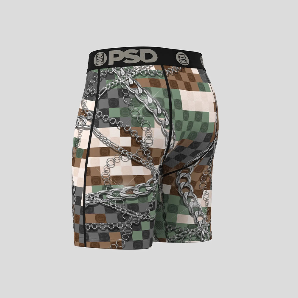 LUXURY-Flat Boxer Briefs-PSD Army-Black