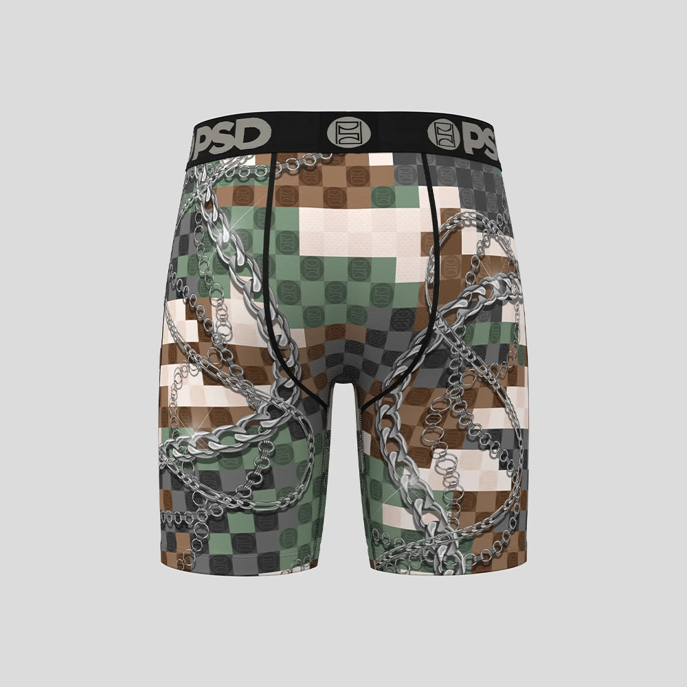 LUXURY-Flat Boxer Briefs-PSD Army-Black