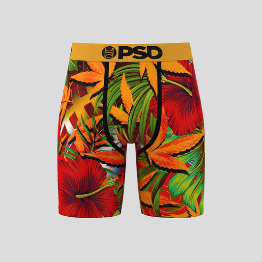 FLORAL-Flat Boxer Briefs-Good Autumn-Yellow