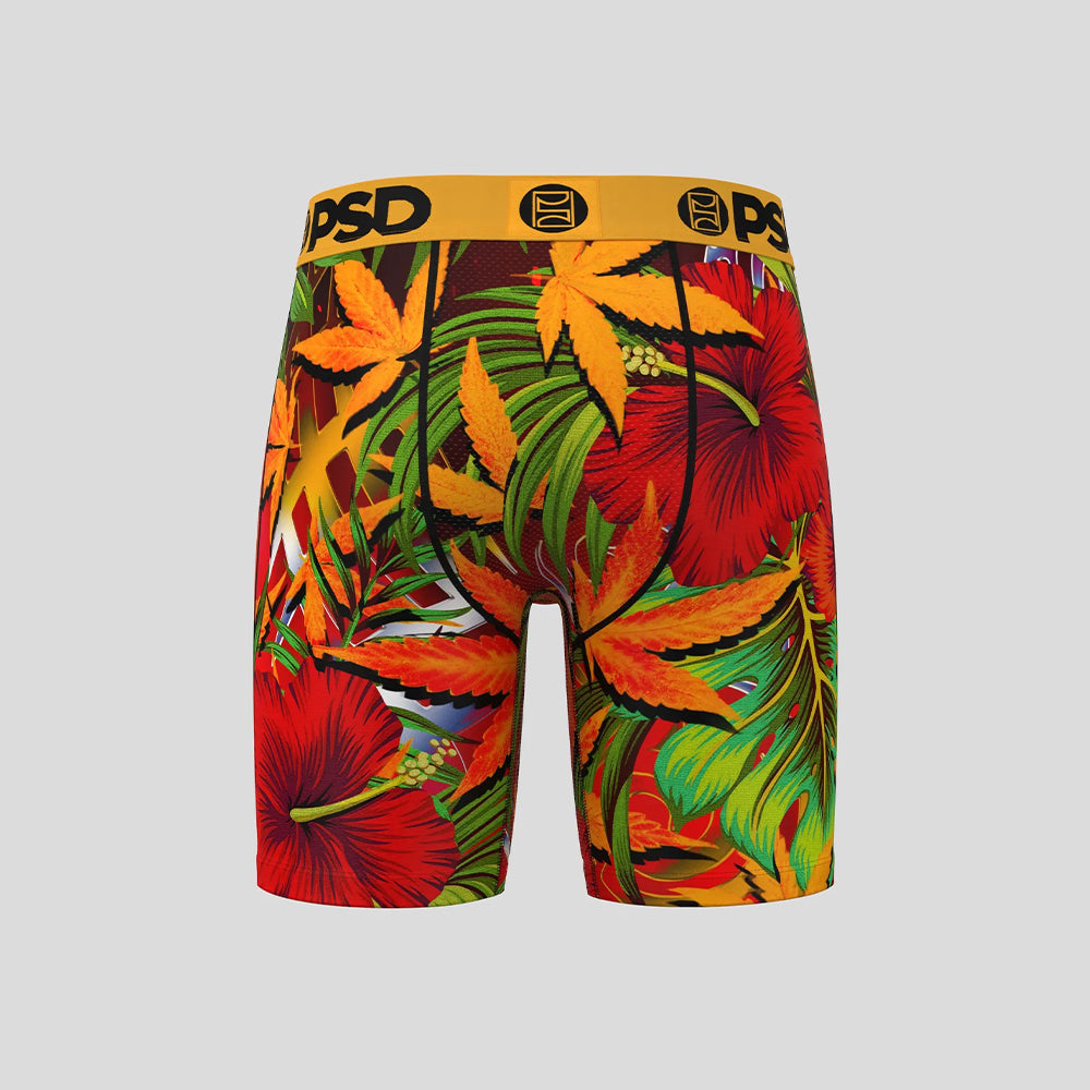 FLORAL-Flat Boxer Briefs-Good Autumn-Yellow