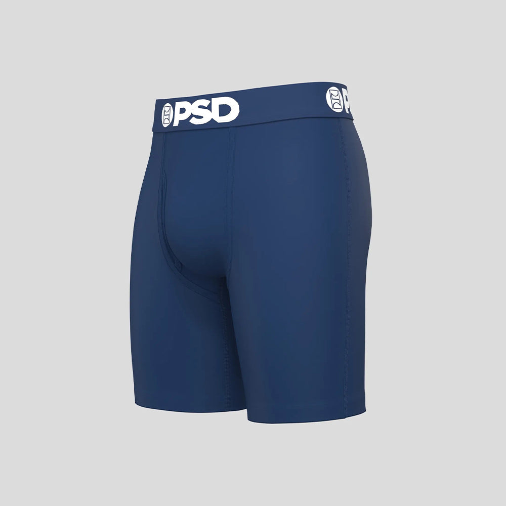 SOLIDS-Flat Boxer Briefs-Modal Cotton Solid Color-Blue
