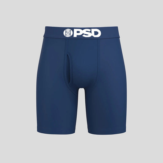 SOLIDS-Flat Boxer Briefs-Modal Cotton Solid Color-Blue