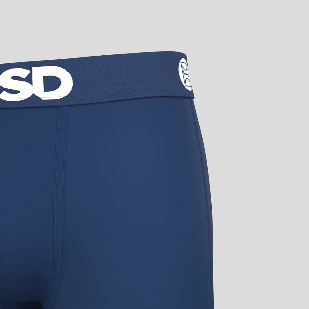 SOLIDS-Flat Boxer Briefs-Modal Cotton Solid Color-Blue