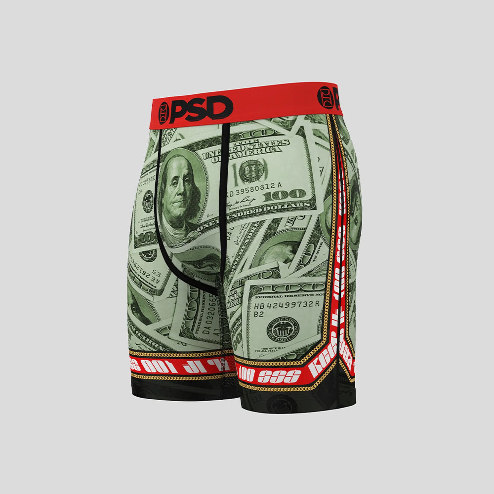 3-Pack - Boxer Briefs - Make Big Money - Brown