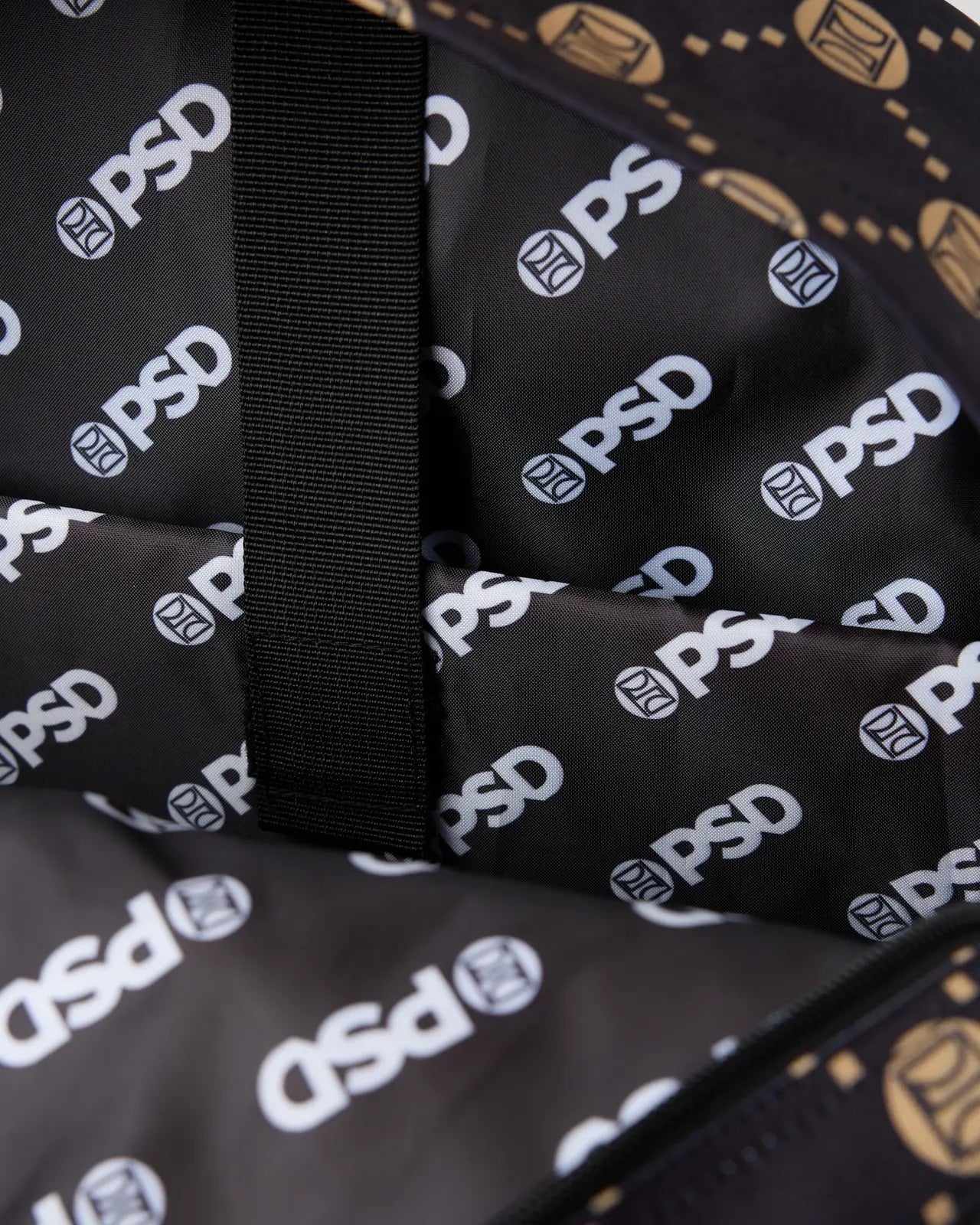 American style PSD logo badge sports backpack