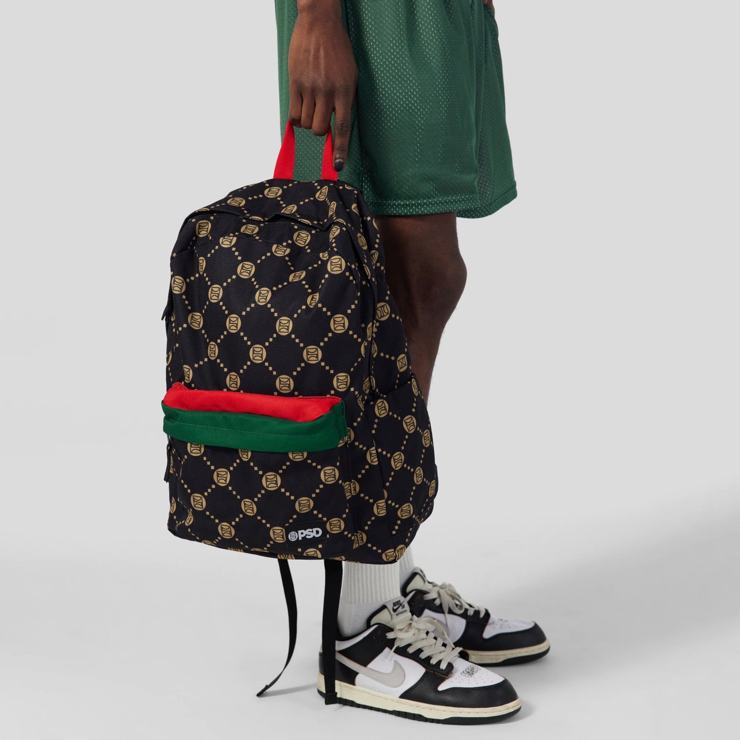 American style PSD logo badge sports backpack