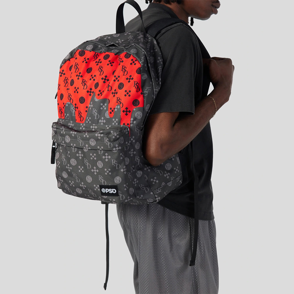 American style PSD logo badge sports backpack