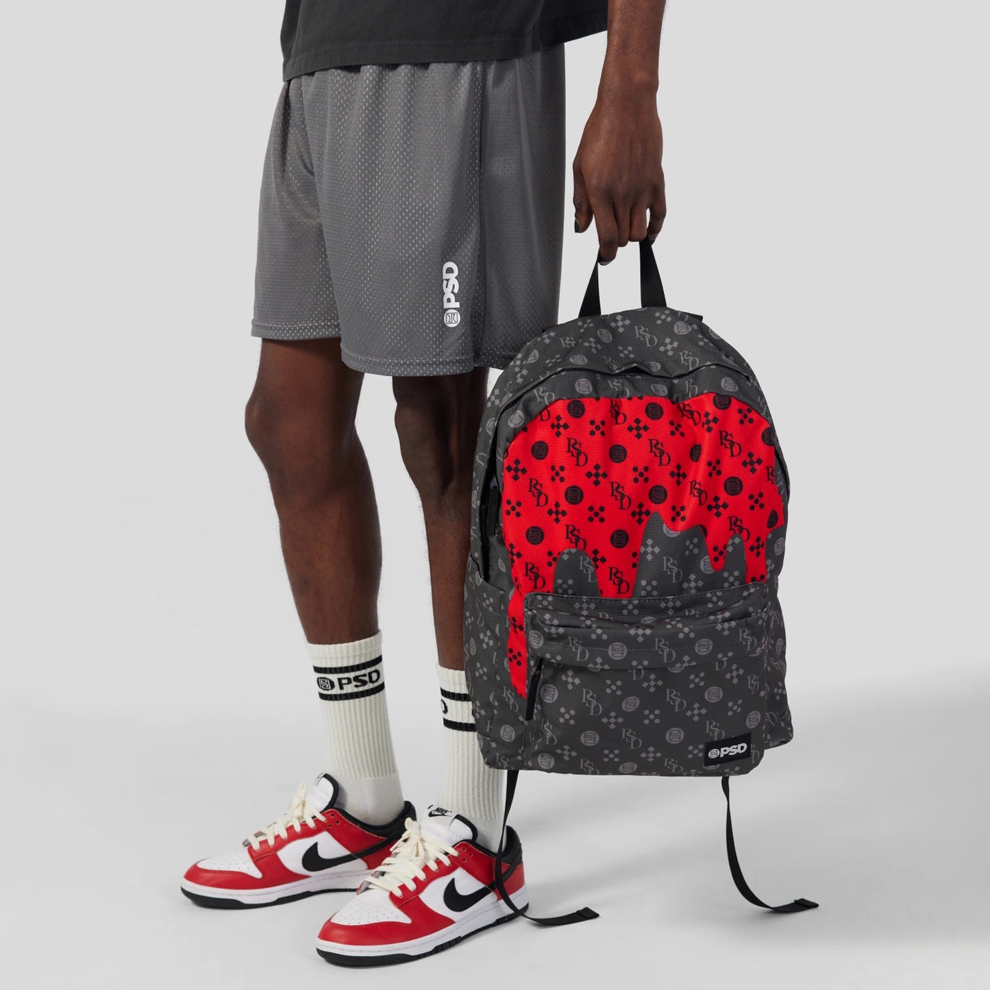 American style PSD logo badge sports backpack