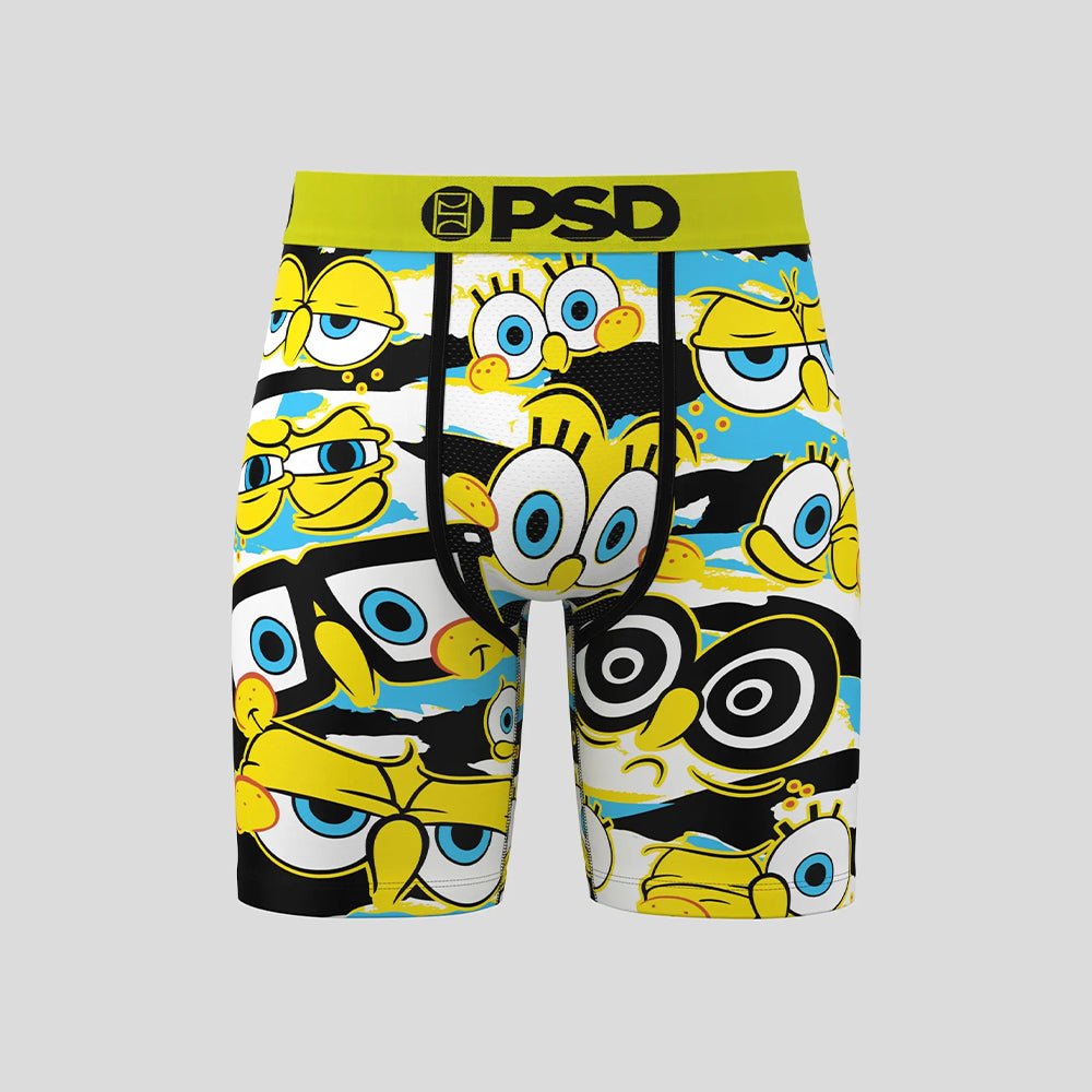 SPONGEBOB- 平口四角褲-我愛海綿寶寶-黃色