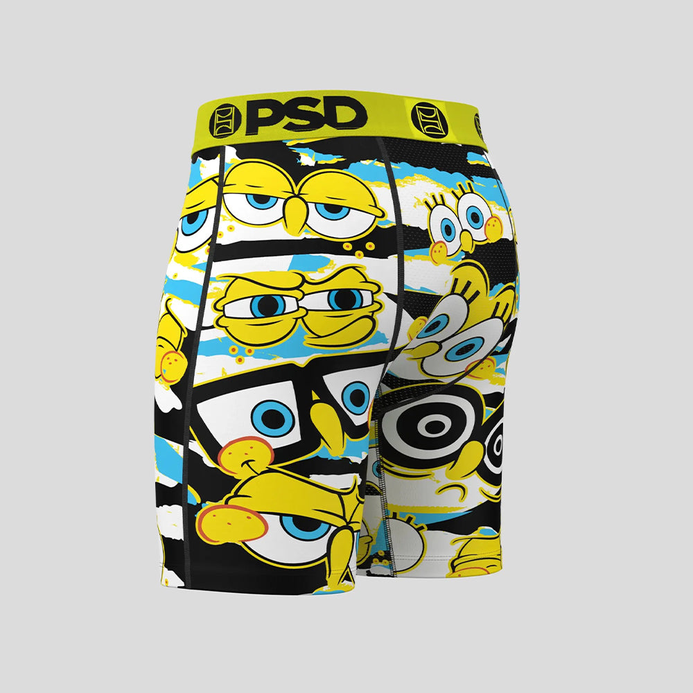 SPONGEBOB- 平口四角褲-我愛海綿寶寶-黃色