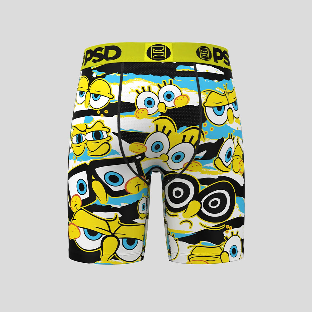 SPONGEBOB- 平口四角褲-我愛海綿寶寶-黃色