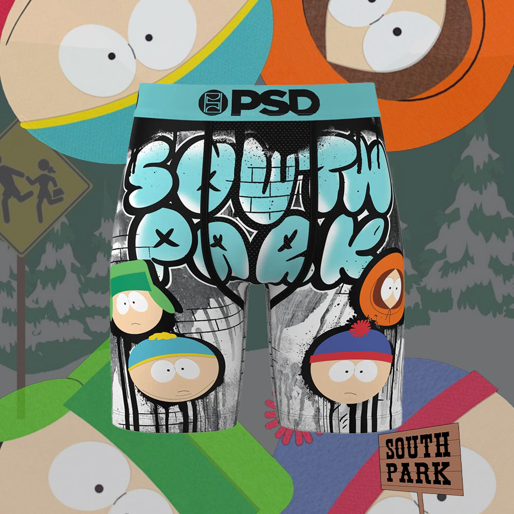 SOUTH PARK- 平口四角褲-街頭霸王-藍色