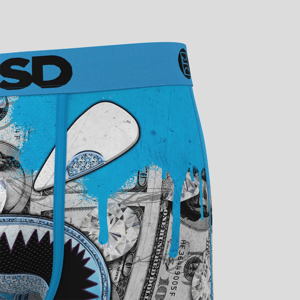 WARFACE- 平口四角褲-藍的發亮-藍色