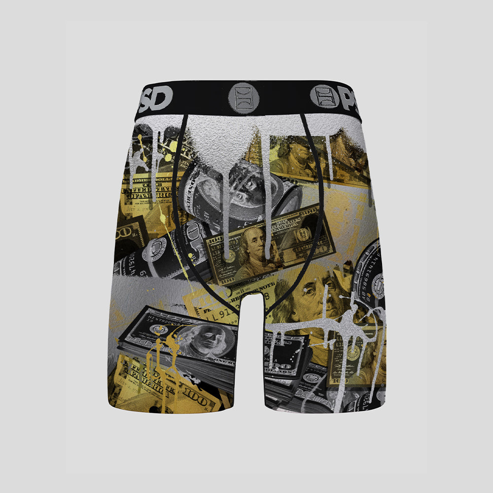 MONEY- Boxer Briefs-Steel Money-Black