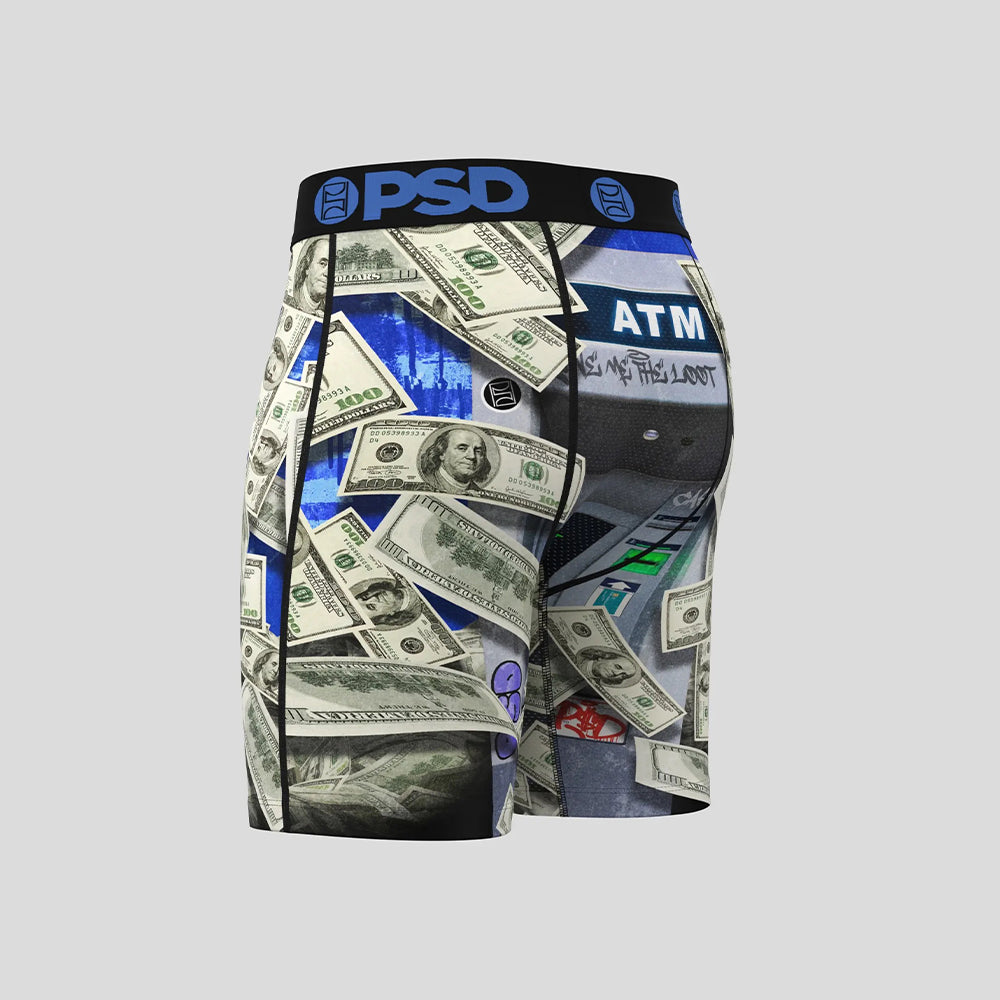 MONEY- 平口四角褲-現金流-藍色