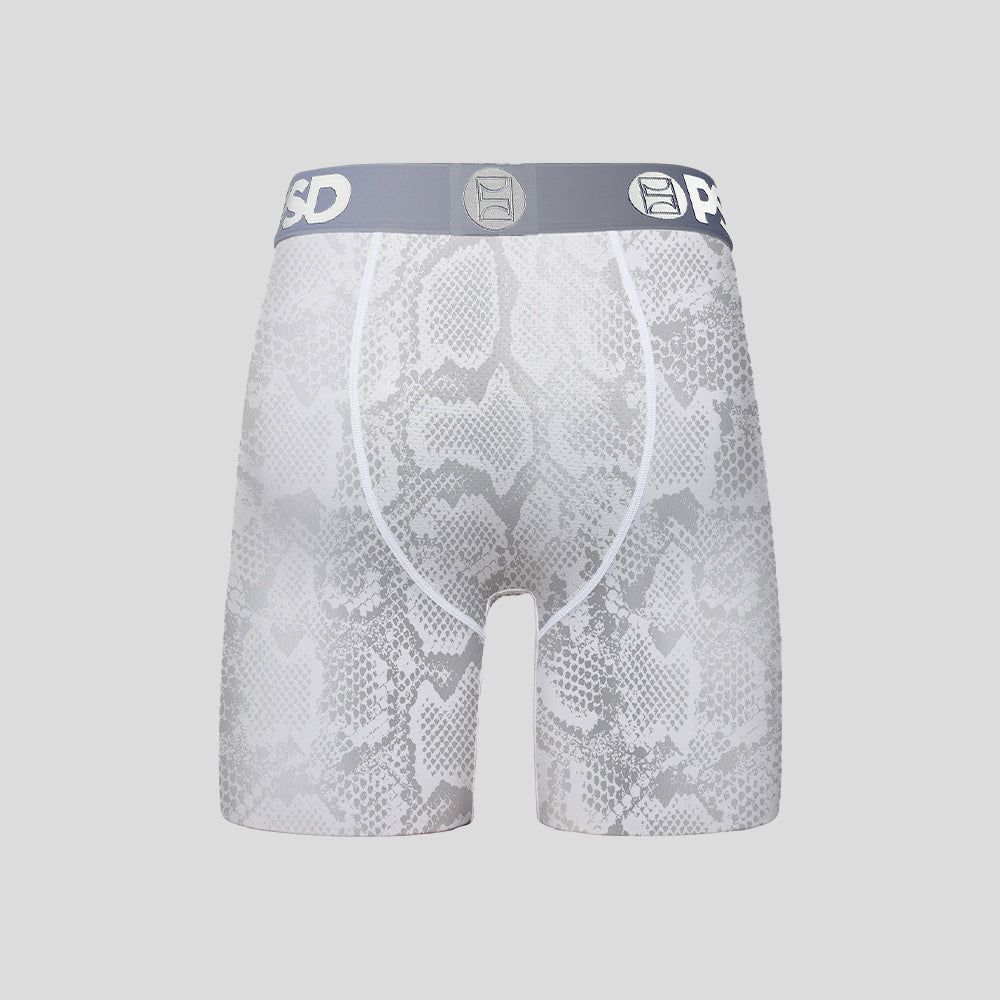 ANIMAL- 平口四角褲-銀色小龍-白色