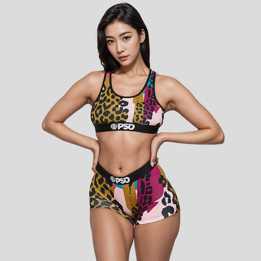 ANIMALS- Short trousers-Irregular Leopard-Colorful