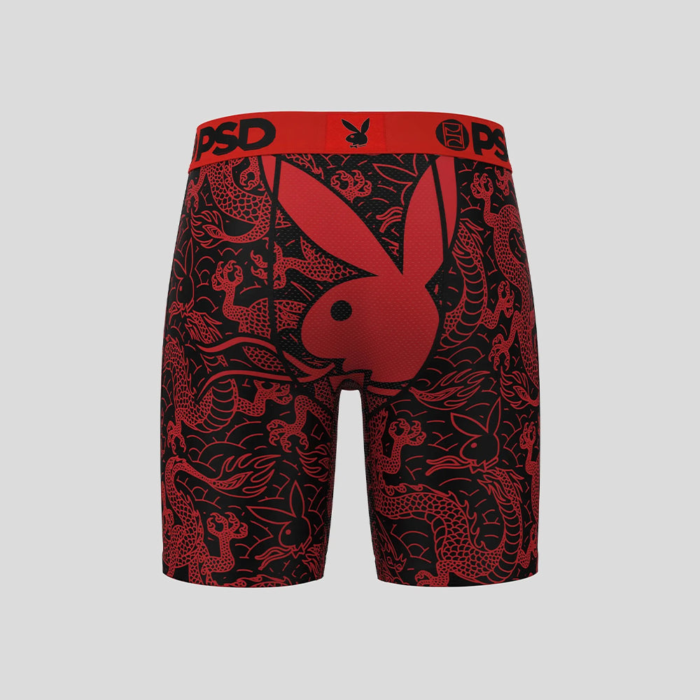PLAYBOY- Boxer Briefs-Dragon-Red