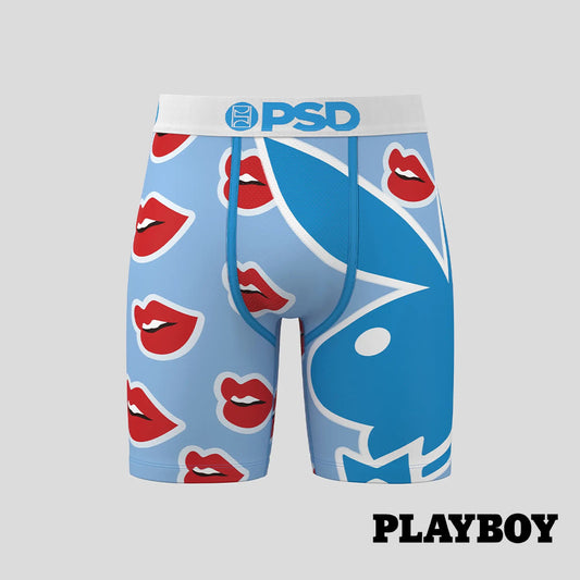 PLAYBOY- Boxer Briefs-Red Lips-White