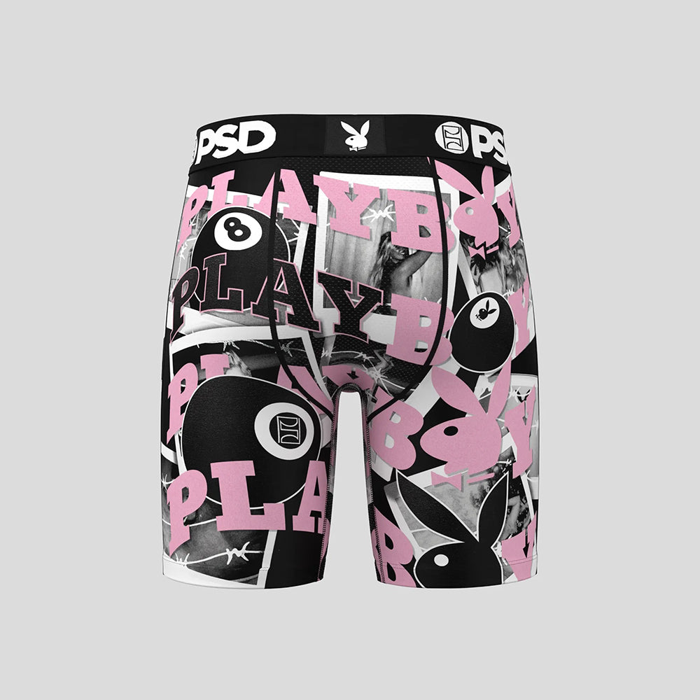 PLAYBOY-Boxer Briefs-Size 8 Ball-Black