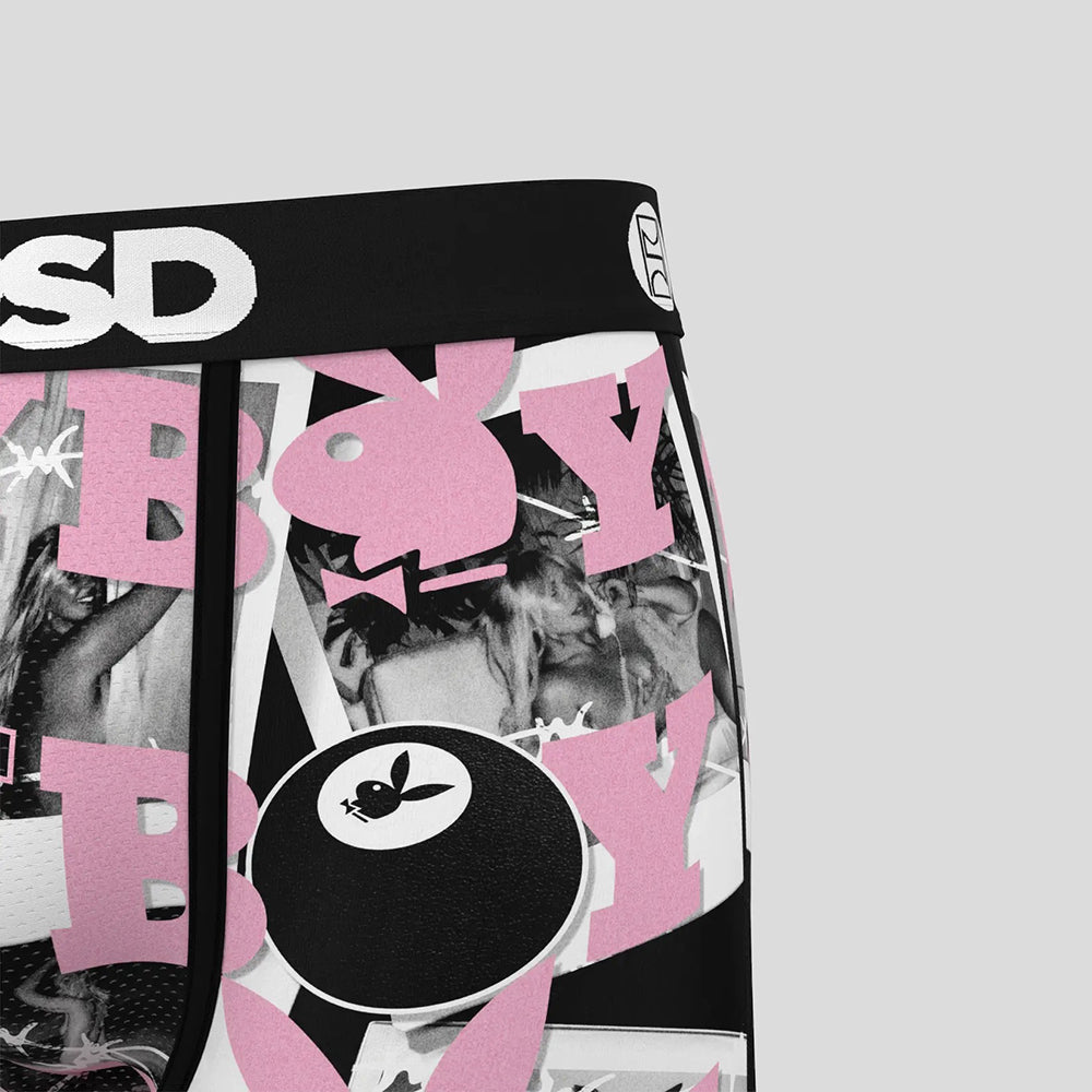 PLAYBOY-Boxer Briefs-Size 8 Ball-Black