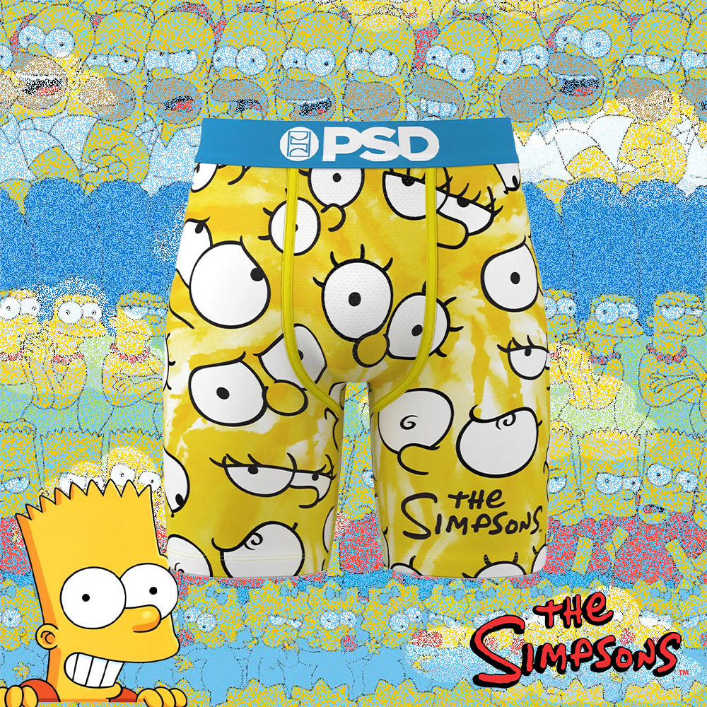 THE SIMPSONS-平口四角褲-辛普森之眼-藍色