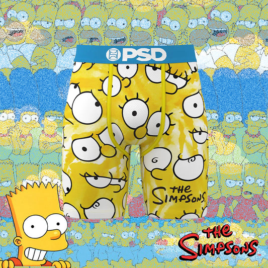 THE SIMPSONS-平口四角褲-辛普森之眼-藍色