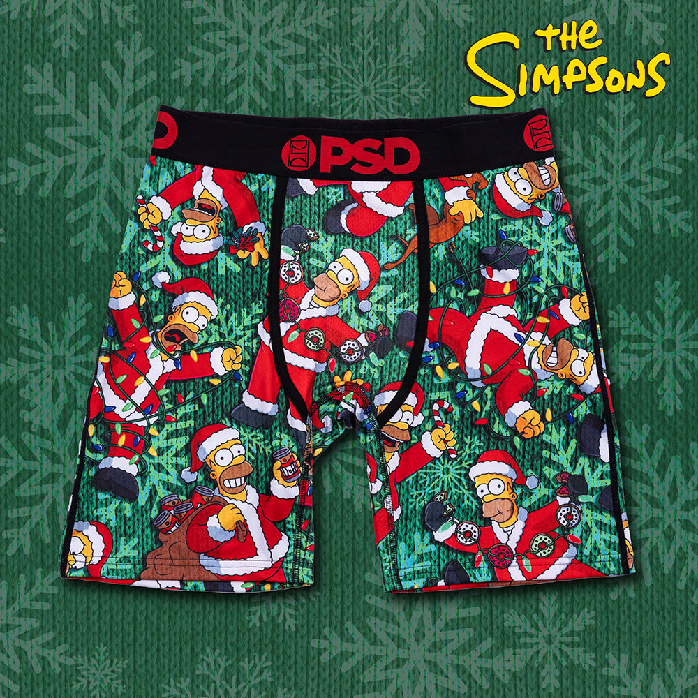 THE SIMPSONS - Boxer Briefs - Merry Christmas - Black