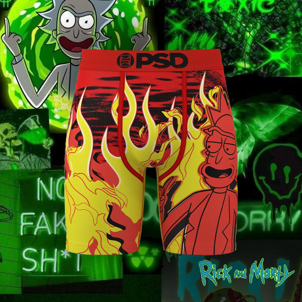 RICK AND MORTY - Boxer Briefs - Hot To The Blast - Red