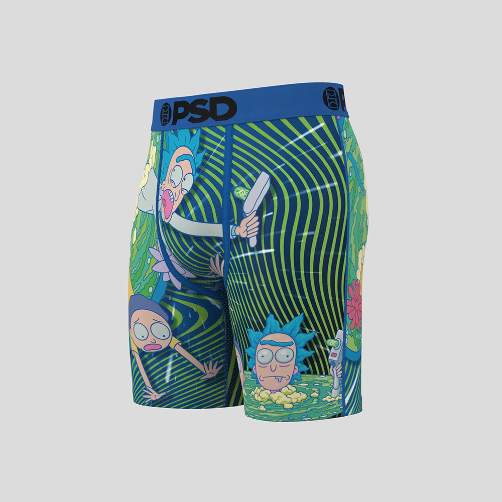 RICK AND MORTY-Boxer Briefs-Laser Wave-Blue