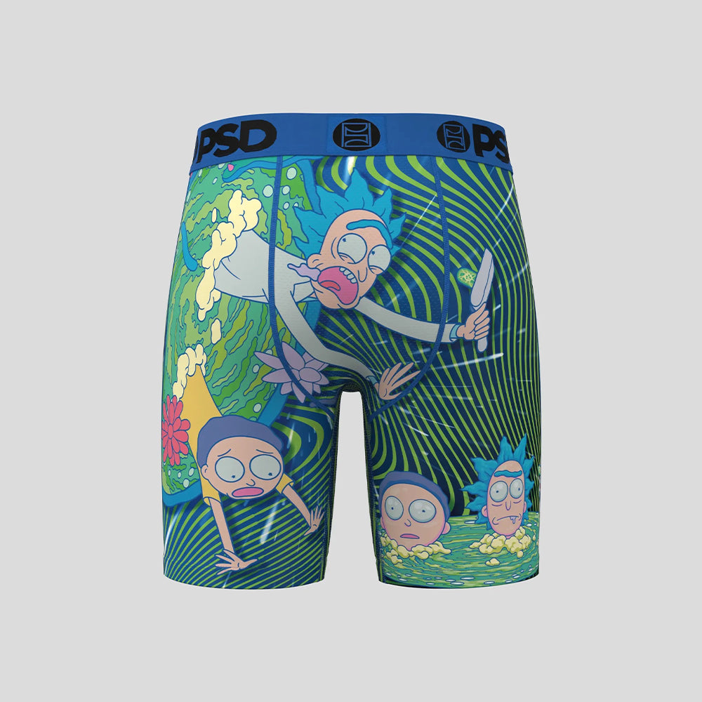 RICK AND MORTY-Boxer Briefs-Laser Wave-Blue