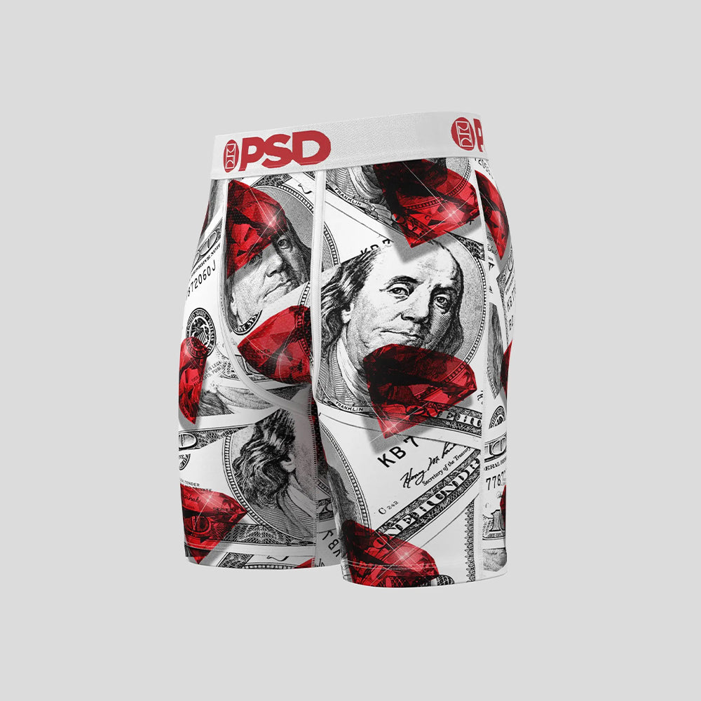 MONEY- Boxer Briefs-Hot Cash-White