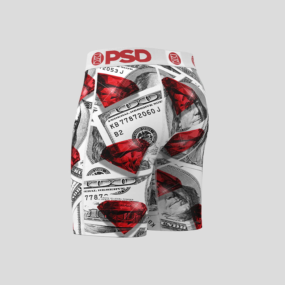 MONEY- Boxer Briefs-Hot Cash-White