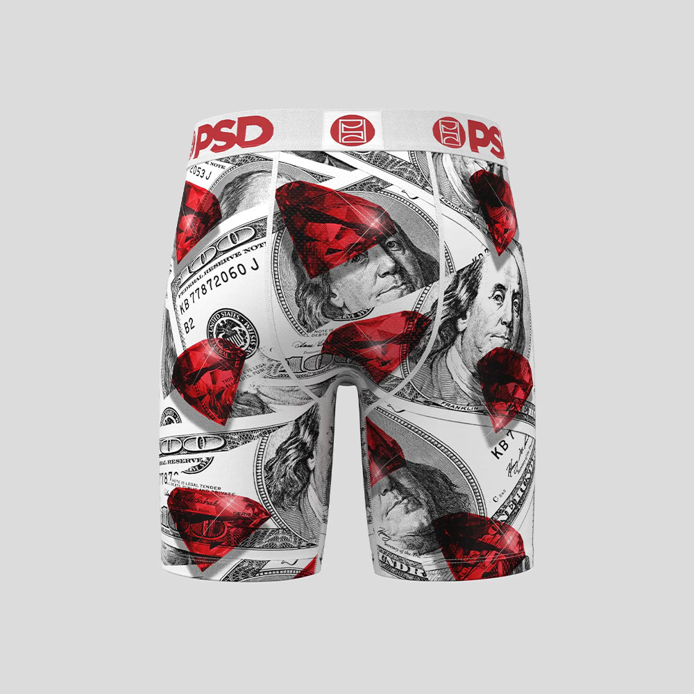 MONEY- Boxer Briefs-Hot Cash-White