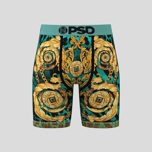 LUXURY-Flat-legged Boxer Briefs-The Emperor Arrives-Green