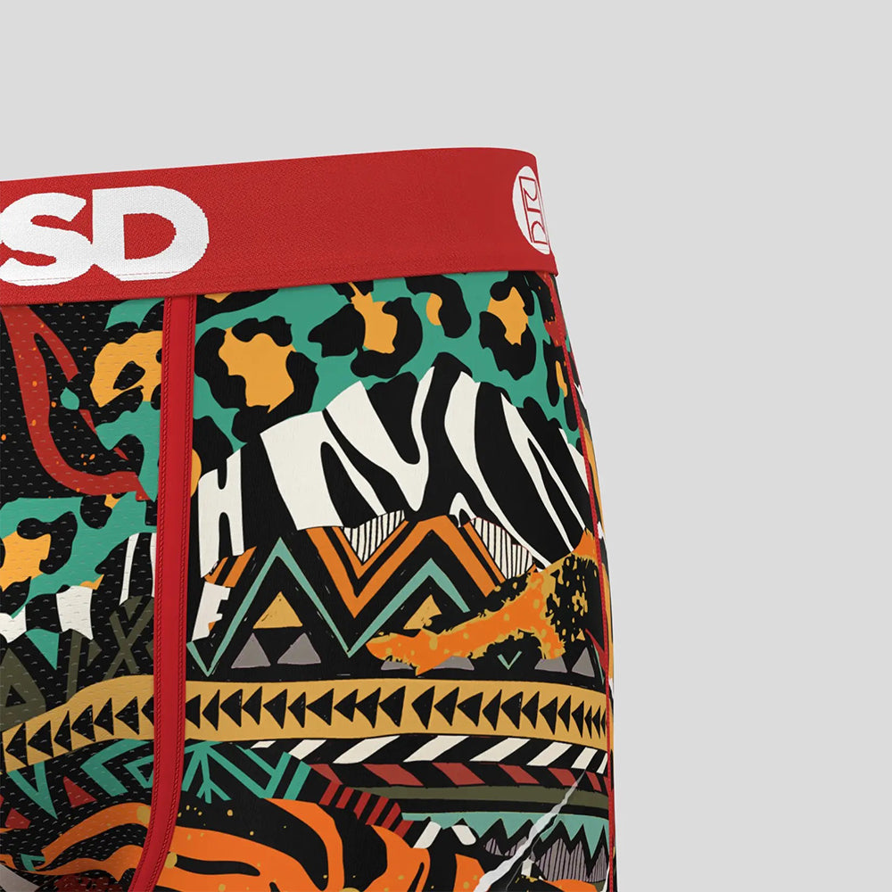 FLORAL-Bracket Boxer Briefs-Jungle Mix Style-Red