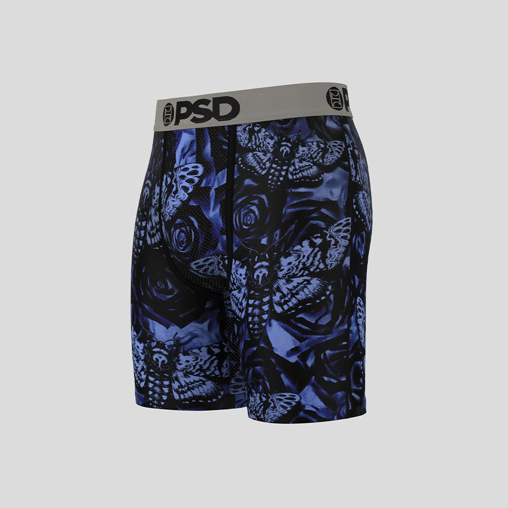 FLORAL-Boxer Briefs-Flowers and Butterflies-Gray