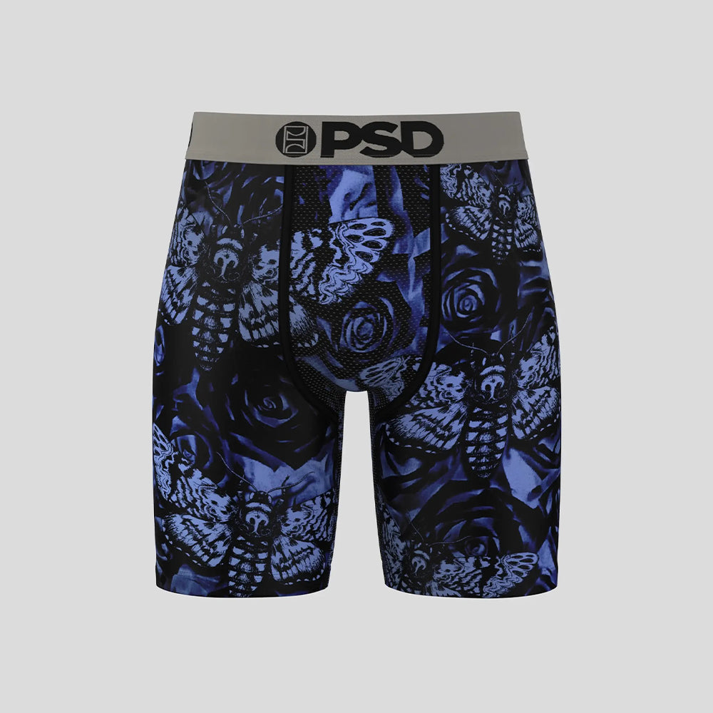FLORAL-Boxer Briefs-Flowers and Butterflies-Gray