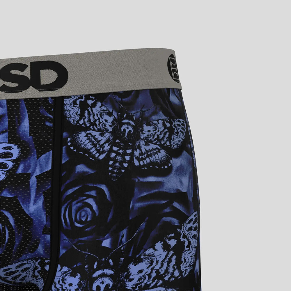 FLORAL-Boxer Briefs-Flowers and Butterflies-Gray
