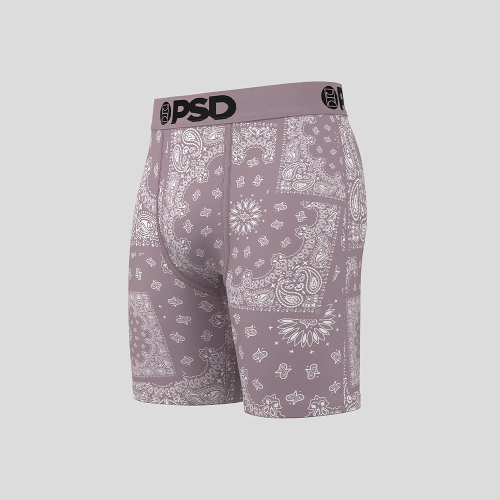 BANDANA-Bracket Boxer Briefs-Paisley Pattern-Purple
