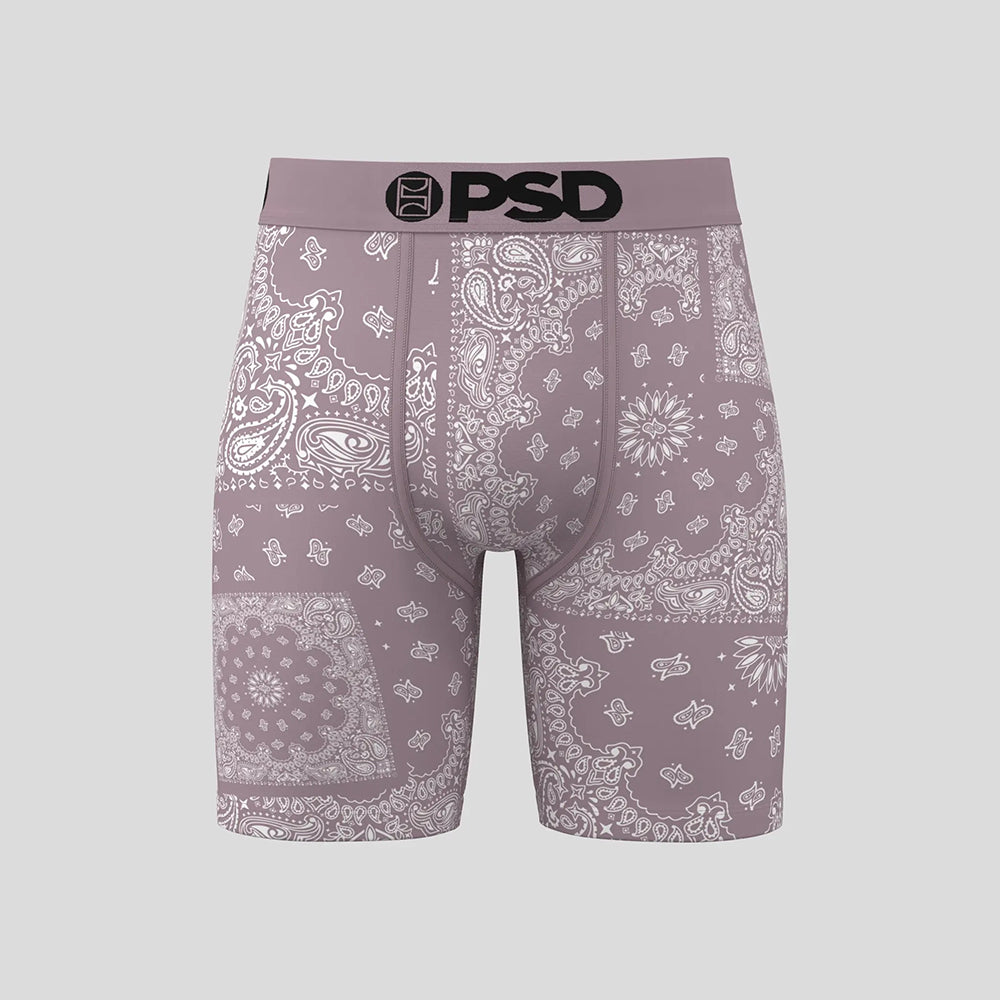 BANDANA-Bracket Boxer Briefs-Paisley Pattern-Purple