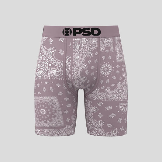 BANDANA-Bracket Boxer Briefs-Paisley Pattern-Purple