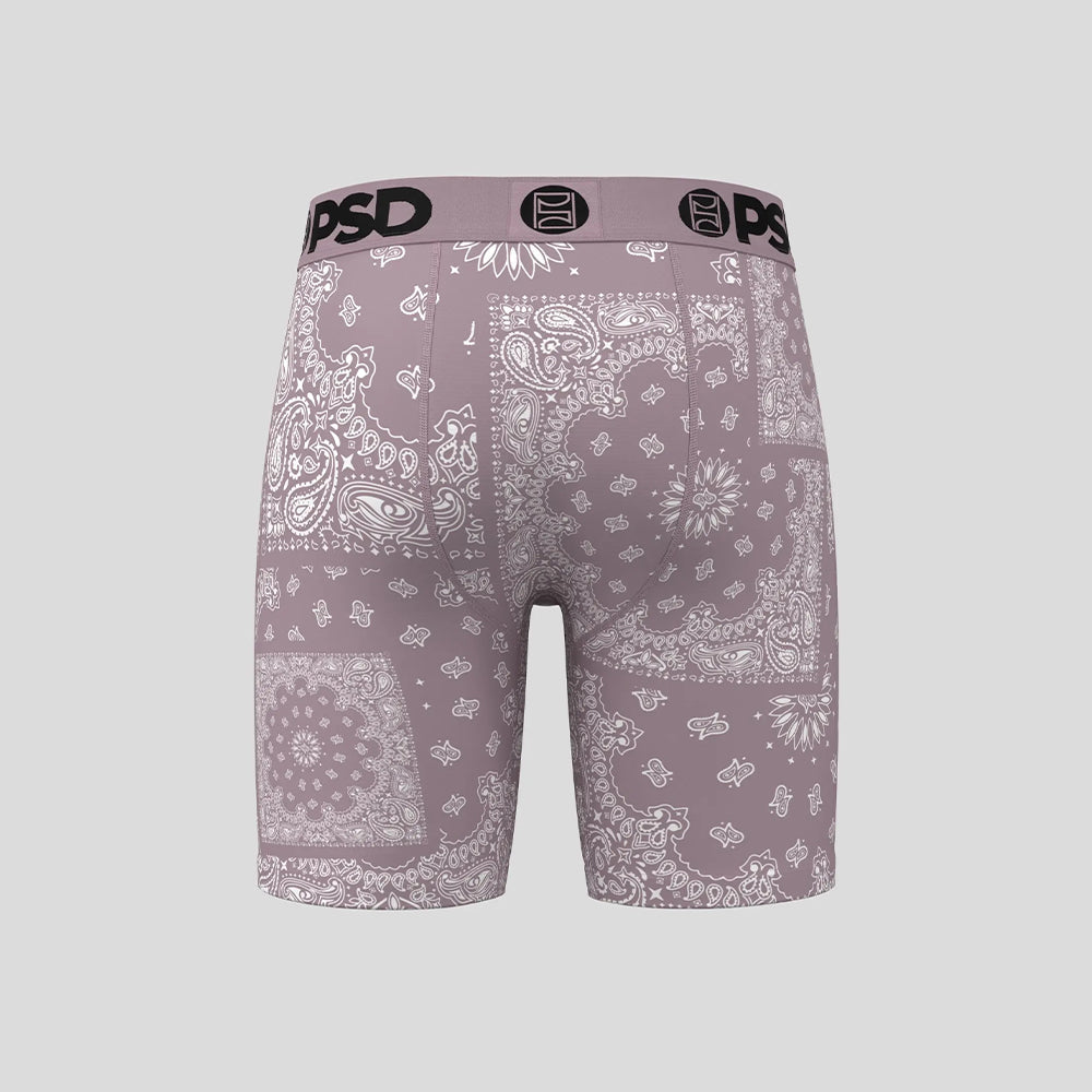 BANDANA-Bracket Boxer Briefs-Paisley Pattern-Purple