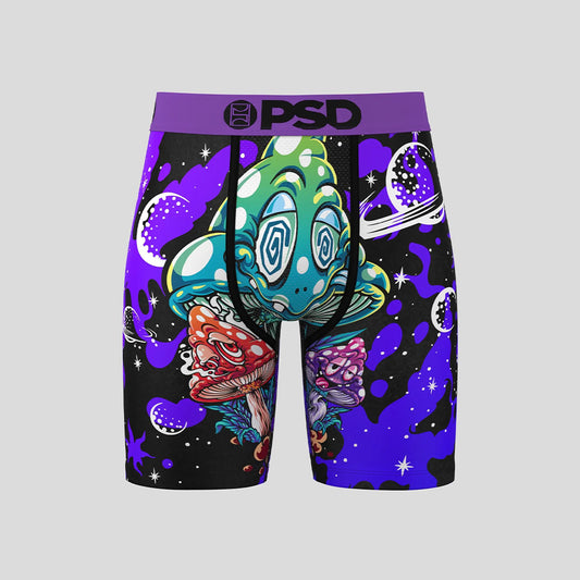 RECREATION- Boxer Briefs-Space Mushroom-Purple