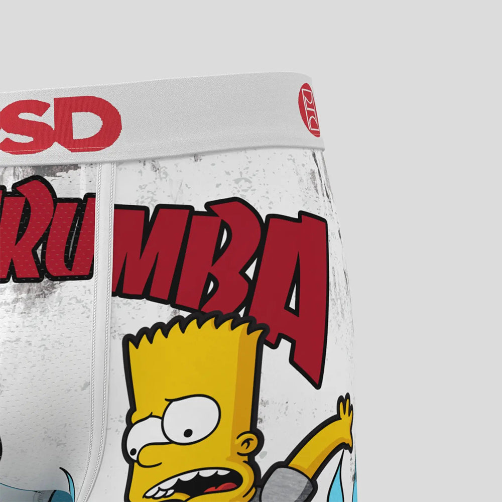 THE SIMPSONS- 平口四角褲-哇塞!-白色