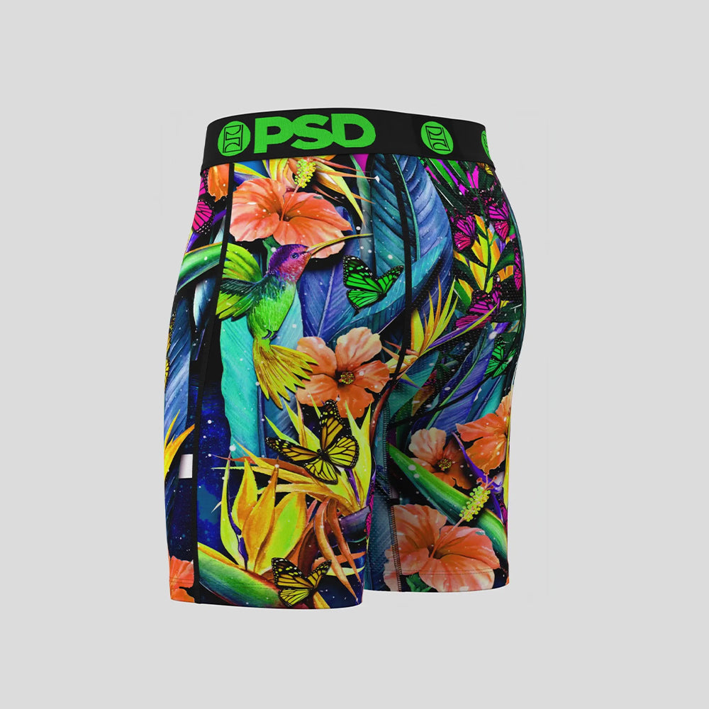 FLORAL- 平口四角褲-超巨叢林-綠色