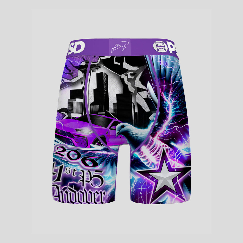 PAOLO - Boxer Briefs (Cool Fit) - Paisley Pattern - Blue