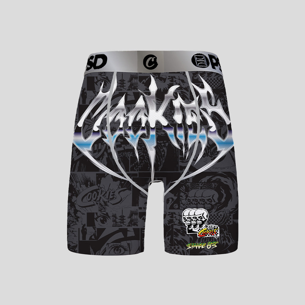 COOKIES- 平口四角褲-東京甩尾-灰色